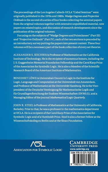 Produktbild: Wadge Degrees and Projective Ordinals