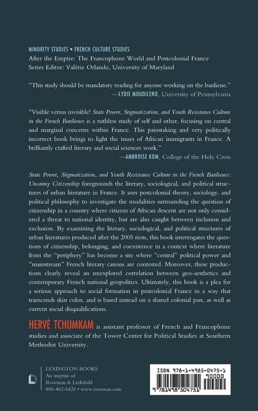 Produktbild: State Power, Stigmatization, and Youth Resistance Culture in the French Banlieues
