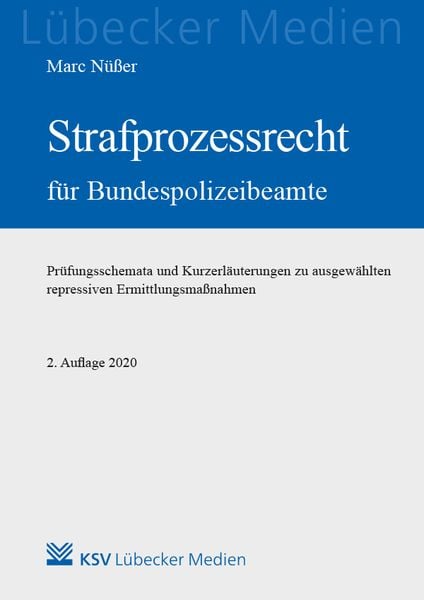 Produktbild: Strafprozessrecht f&uuml;r Bundespolizeibeamte