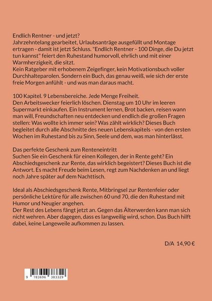 Produktbild: Endlich Rentner - 100 Dinge, die Du jetzt tun kannst