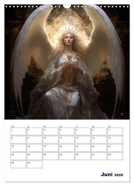 Produktbild: Die reine Sch&ouml;nheit der Engel (Wandkalender 2026 DIN A3 hoch), CALVENDO Monatskalender