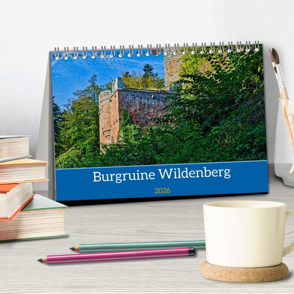 Produktbild: Burg Wildenberg (Tischkalender 2026 DIN A5 quer), CALVENDO Monatskalender