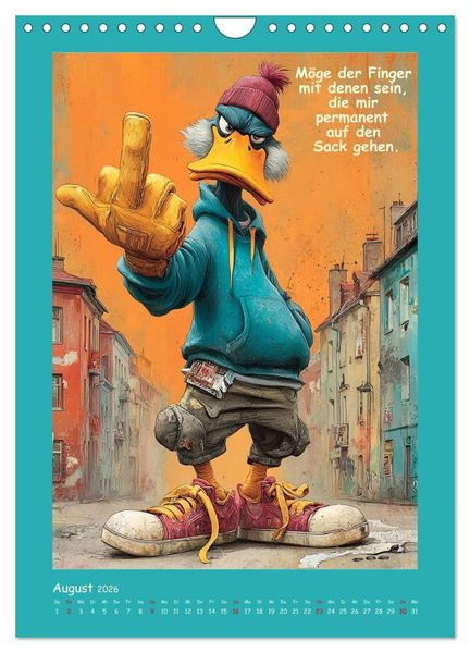 Produktbild: Quack Attacke. Enten au&szlig;er Kontrolle (Wandkalender 2026 DIN A4 hoch), CALVENDO Monatskalender