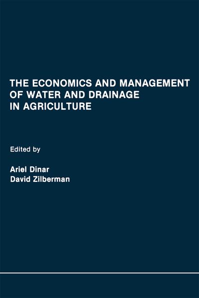 Produktbild: The Economics and Management of Water and Drainage in Agriculture