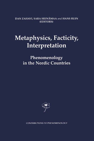 Produktbild: Metaphysics, Facticity, Interpretation