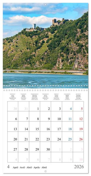 Produktbild: Castles and Palaces in the Middle Rhine Valley (Wall Calendar 2026 12 &times; 12 Inch) CALVENDO 12 Month Wall Calendar