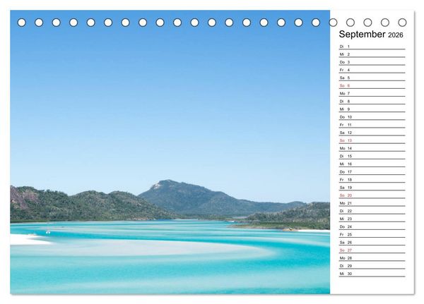 Produktbild: Das sch&ouml;ne Australien (Tischkalender 2026 DIN A5 quer), CALVENDO Monatskalender