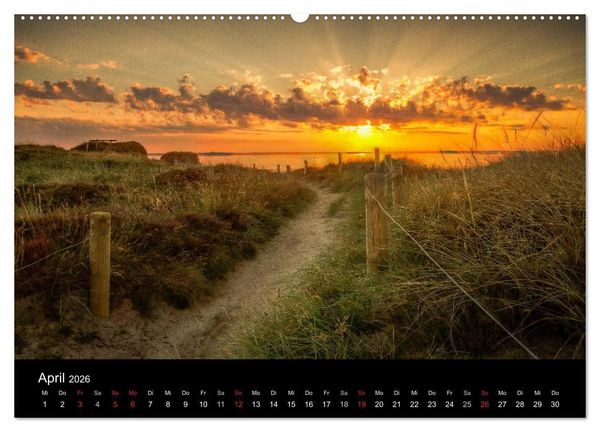 Produktbild: Sylt Morsumer Kliffabende Fotografien von Tobias Thiele (Wandkalender 2026 DIN A2 quer), CALVENDO Monatskalender