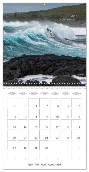 Produktbild: L'ile de la R&eacute;union, un volcan au milieu de l'oc&eacute;an Indien (Calendrier mural carr&eacute; 2026 30x30 cm) Calendrier double avec une page pour vos prises de notes