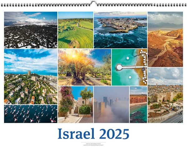 Israelkalender 2025 White Version