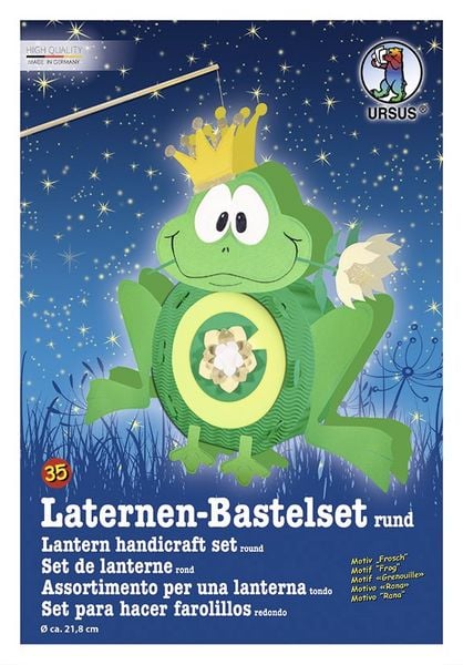 Produktbild: URSUS Laternenzeit Laternen-Bastelset rund Frosch