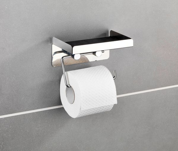 Produktbild: Toilettenpapierhalter 2 in 1 Edelstahl, rostfrei