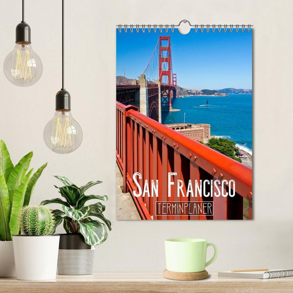 Produktbild: SAN FRANCISCO Terminplaner (Wandkalender 2026 DIN A4 hoch), CALVENDO Monatskalender