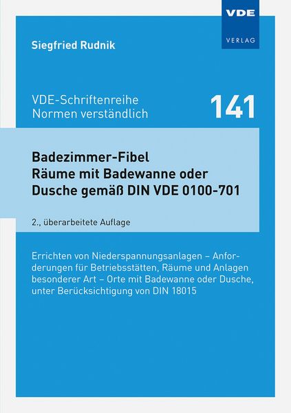 Produktbild: Badezimmer-Fibel R&auml;ume mit Badewanne oder Dusche gem&auml;&szlig; DIN VDE 0100-701