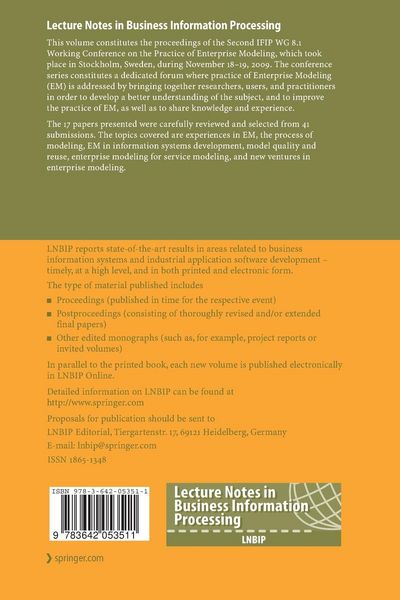 Produktbild: The Practice of Enterprise Modeling