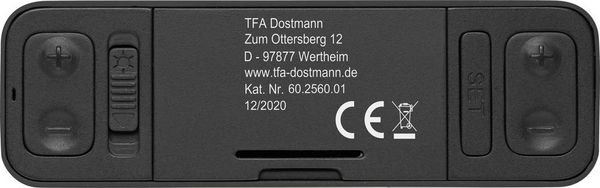 Produktbild: TFA Dostmann 60.2560.10 Funk Wecker Anthrazit Alarmzeiten 1