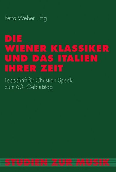 Produktbild: Die Wiener Klassiker und das Italien ihrer Zeit