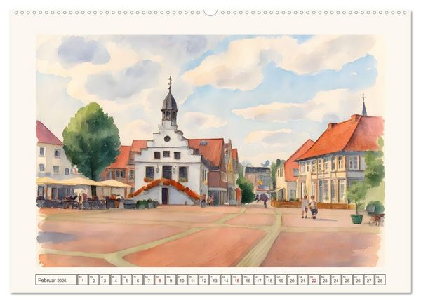 Produktbild: Von S&uuml;d nach Nord durch's Emsland (Wandkalender 2026 DIN A2 quer), CALVENDO Monatskalender