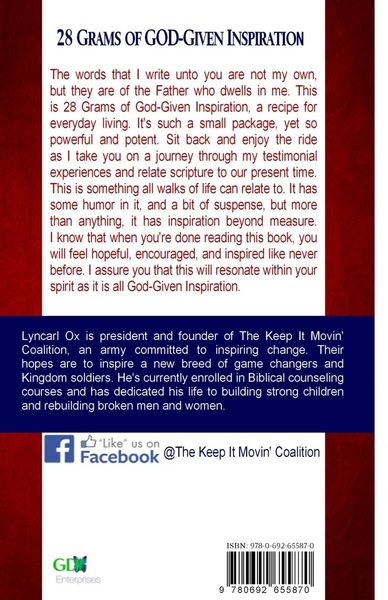 Produktbild: 28 Grams of God-Given Inspiration