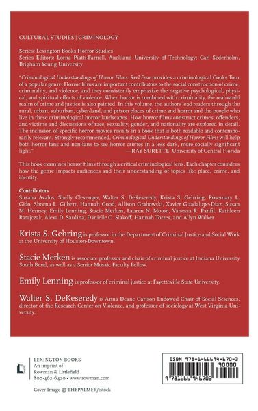 Produktbild: Criminological Understandings of Horror Films