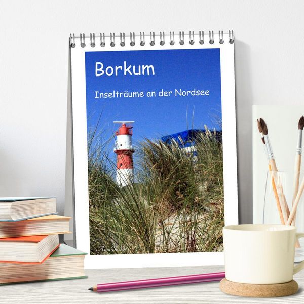 Produktbild: Borkum - Inseltr&auml;ume an der Nordsee (Tischkalender 2026 DIN A5 hoch), CALVENDO Monatskalender