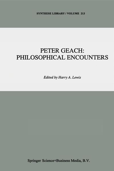 Produktbild: Peter Geach: Philosophical Encounters