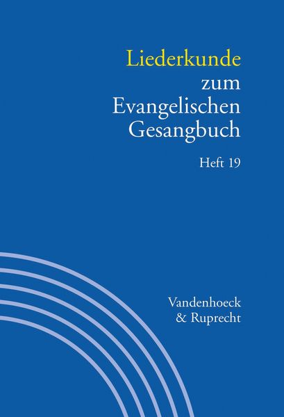 Produktbild: Liederkunde zum Evangelischen Gesangbuch. Heft 19