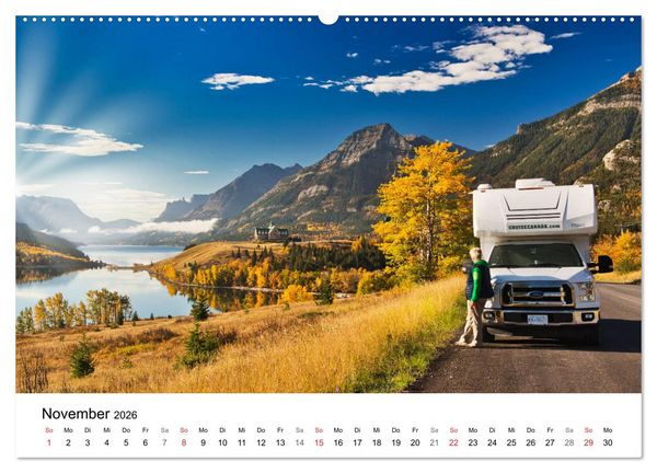 Produktbild: KANADA Mit dem Camper quer durch die Rockies (Wandkalender 2026 DIN A2 quer), CALVENDO Monatskalender