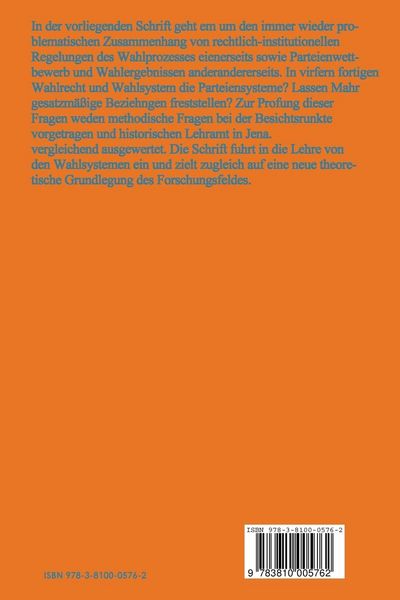 Produktbild: Wahlrecht und Parteiensystem