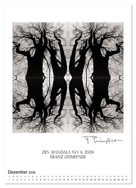 Produktbild: Mandala Artworks - Kunstkalender von Franz Huempfner (hochwertiger Premium Wandkalender 2026 DIN A2 hoch), Kunstdruck in Hochglanz