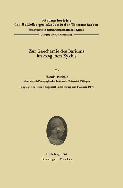 Produktbild: Zur Geochemie des Bariums im exogenen Zyklus