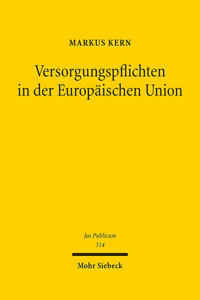 Produktbild: Versorgungspflichten in der Europ&auml;ischen Union