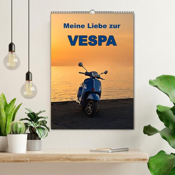Produktbild: Die Liebe zur Vespa (Wandkalender 2026 DIN A2 hoch), CALVENDO Monatskalender