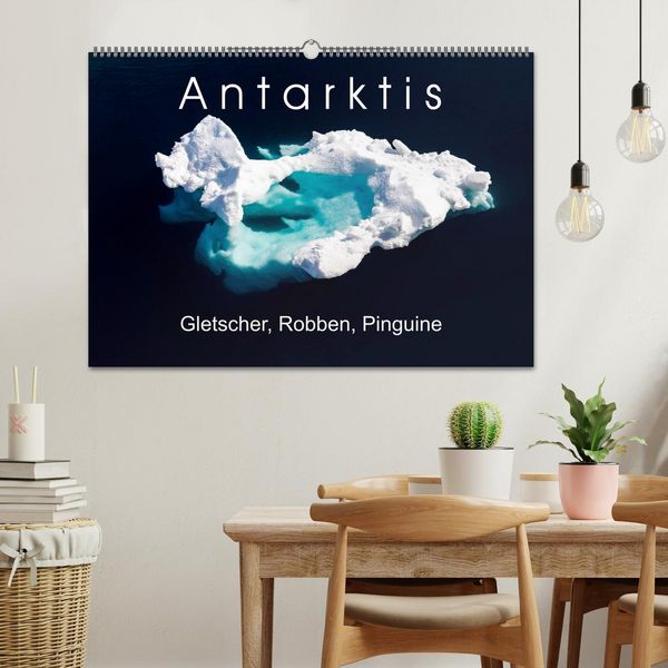 Produktbild: Antarktis Gletscher, Robben, Pinguine (Wandkalender 2026 DIN A2 quer), CALVENDO Monatskalender