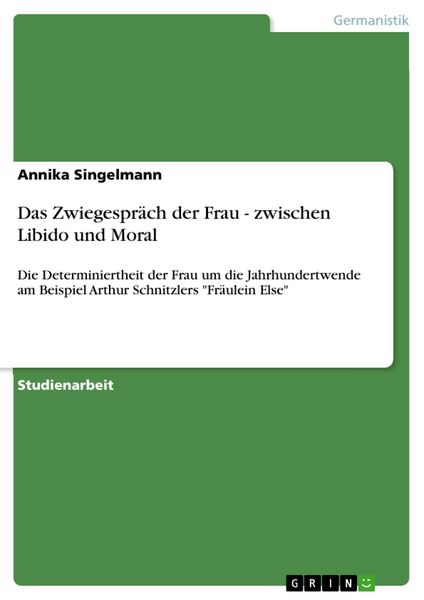 Produktbild: Das Zwiegespr&auml;ch der Frau - zwischen Libido und Moral