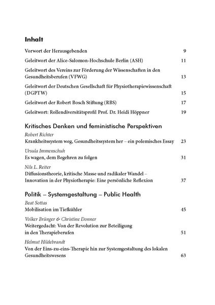 Produktbild: Physiotherapie weiterdenken