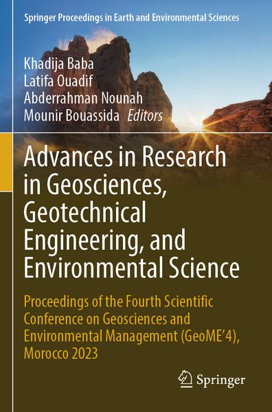 Produktbild: Advances in Research in Geosciences, Geotechnical Engineering, and Environmental Science