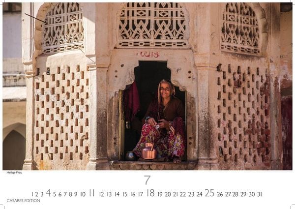 Produktbild: Indien Kalender 2027 &ndash; Wandkalender | Fotokalender Asien 35x50cm Grosses Format - Entdecken Sie die vielf&auml;ltige Kultur Indiens in 12 faszinierenden Fotos