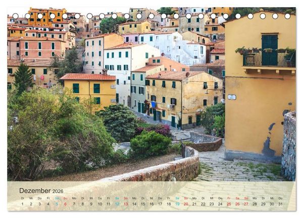 Produktbild: Elba - die Insel im Mittelmeer (Tischkalender 2026 DIN A5 quer), CALVENDO Monatskalender