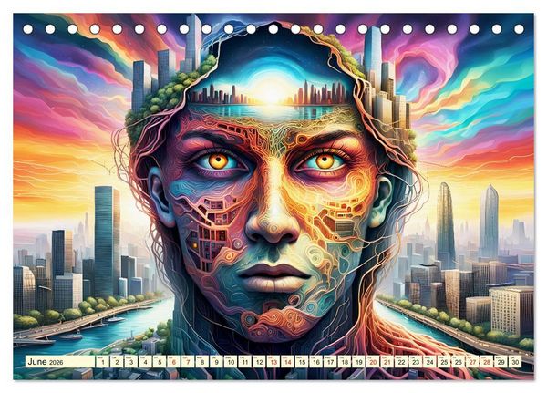 Produktbild: Faces of the metropolis (Desk Calendar 2026 DIN A5 landscape), CALVENDO 12 Month DeskCalendar