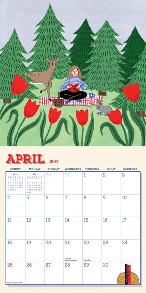 Produktbild: Maguire, H: Book Nerd Mini Wall Calendar 2027