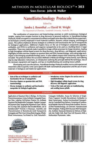 Produktbild: NanoBiotechnology Protocols