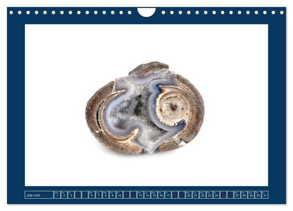 Produktbild: Agates - Polished semi-precious stones (Wall Calendar 2026 DIN A4 landscape), CALVENDO 12 Month Wall Calendar