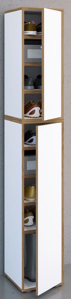 Produktbild: XL Holz Gro&szlig;er Schuhschrank Schuhkommode Salia B30
