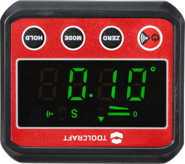 Produktbild: TOOLCRAFT TO-7308984 Digitale Wasserwaage mit Magnet 68.4mm 360&deg; 0.1