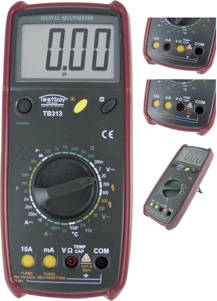 Testboy TB 313 Hand-Multimeter digital CAT III 600V Anzeige (Counts): 2000