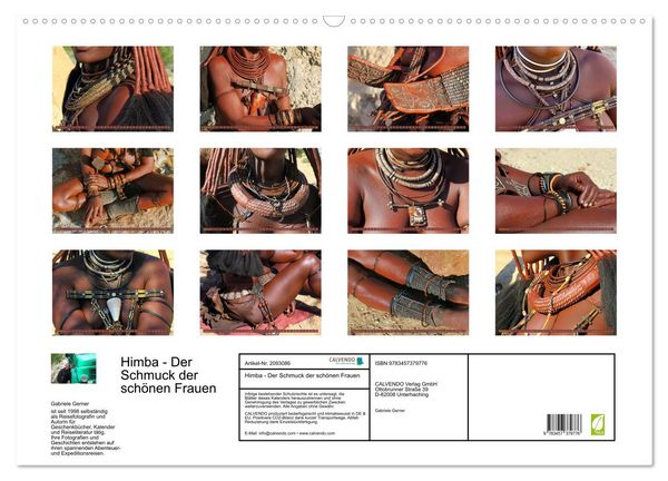 Produktbild: Himba - Der Schmuck der sch&ouml;nen Frauen (Wandkalender 2026 DIN A2 quer), CALVENDO Monatskalender