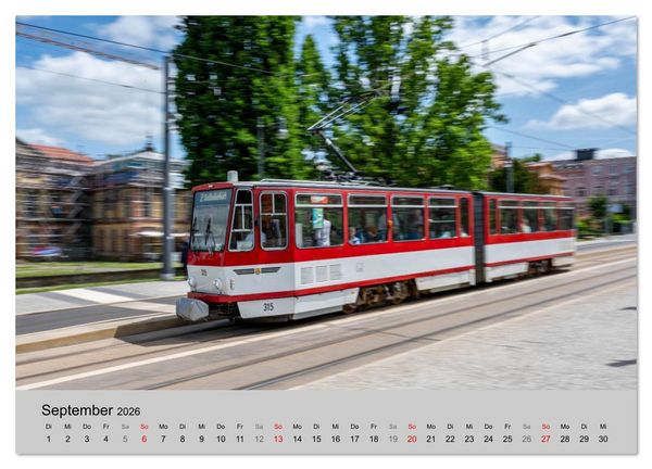 Produktbild: Stra&szlig;enbahnklassiker auf Schienen (Wandkalender 2026 DIN A2 quer), CALVENDO Monatskalender