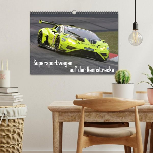 Produktbild: Supersportwagen auf der Rennstrecke (Wandkalender 2026 DIN A3 quer), CALVENDO Monatskalender