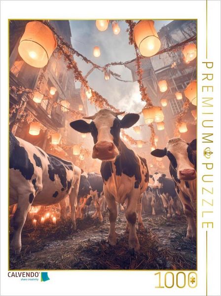 CALVENDO Puzzle Ein Motiv aus dem Kalender Die Liebe zur Kuh | 1000 Teile Lege-Größe 64x48cm Foto-Puzzle für glückliche Stunden, Sonstige von ,